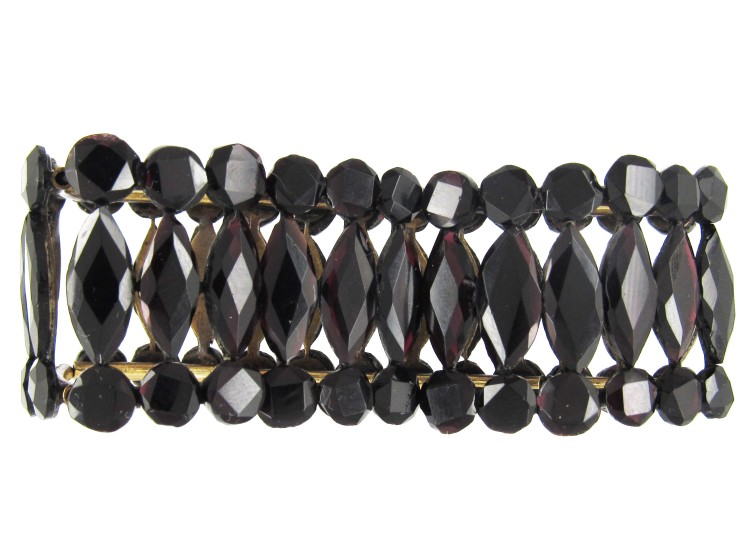 Vauxhall Glass Burgundy Colour Regency Bracelet