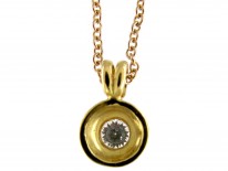 Diamond & 18ct Gold Pendant on Chain