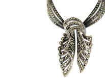 Silver & Marcasite Art Deco Articulated Necklace