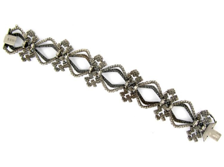 Italian 1960s Silver & Enamel Bracelet by 