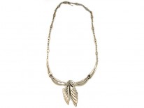 Silver & Marcasite Art Deco Articulated Necklace