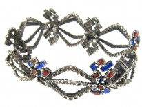 Italian 1960s Silver & Enamel Bracelet by 