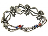Italian 1960s Silver & Enamel Bracelet by 