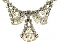 Metal & Paste Art Deco Necklace