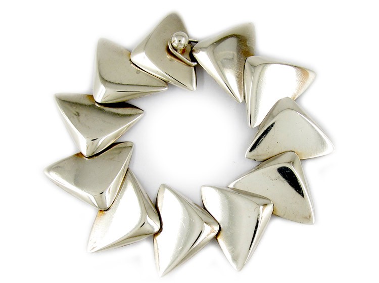 Hans Hansen Silver Scale Bracelet