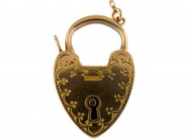 9ct Gold Wide Gate Bracelet with Padlock Clasp