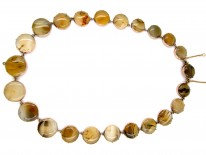 Georgian Brown Agate & Gold Necklace