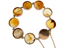 Georgian Brown Agate & Gold Bracelet