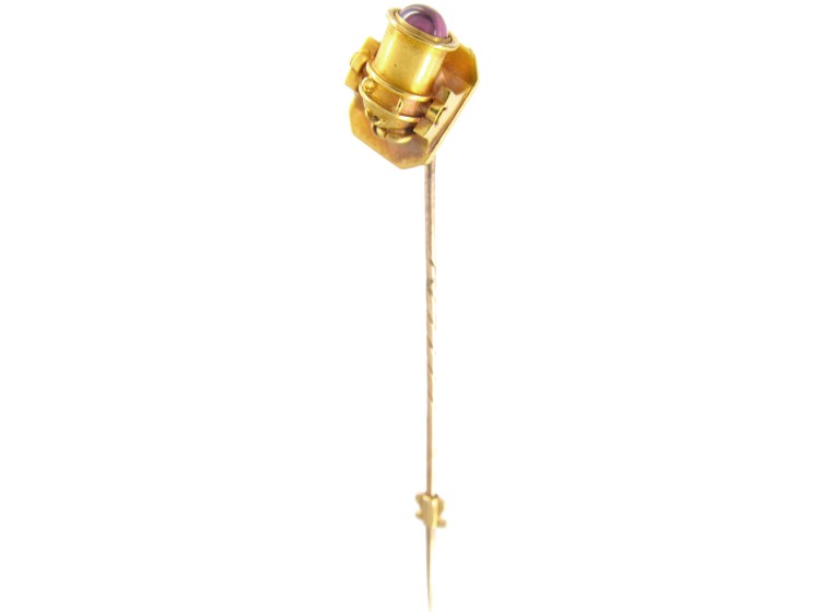 Victorian Gold Canon Tie Pin