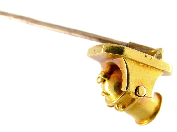 Victorian Gold Canon Tie Pin
