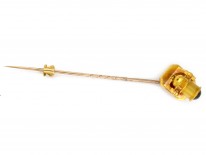 Victorian Gold Canon Tie Pin