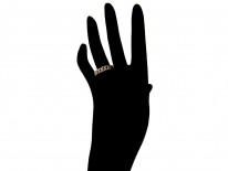 Edwardian Chainlink Platinum & Gold Ring