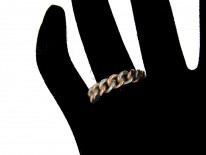 Edwardian Chainlink Platinum & Gold Ring
