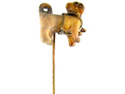 Pug Dog Enamel Tie Pin