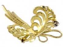 Theodor Fahrner Gilt & Marcasite Brooch