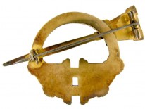 Celtic Silver Gilt Brooch by Waterhouse, in Original Case
