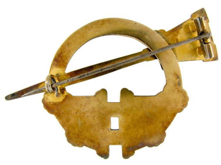 Celtic Silver Gilt Brooch by Waterhouse, in Original Case