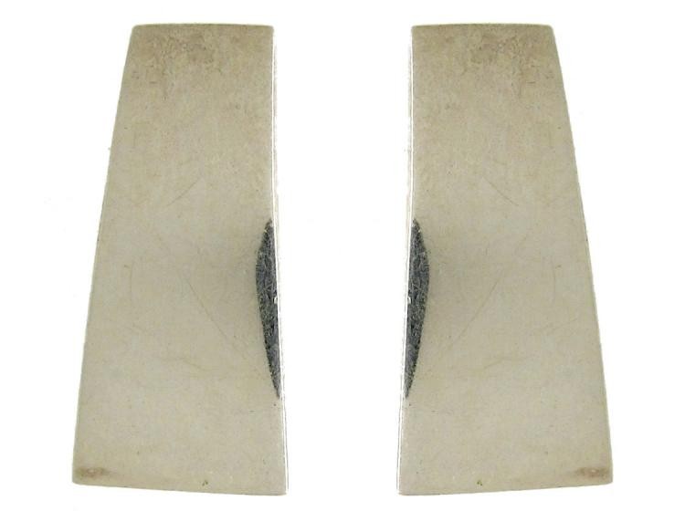 Silver Modernist Earrings