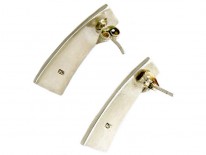 Silver Modernist Earrings