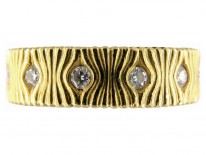 Diamond Set 18ct Gold Band