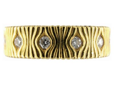 Diamond Set 18ct Gold Band