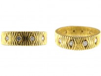 Diamond Set 18ct Gold Band