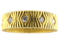 Diamond Set 18ct Gold Band