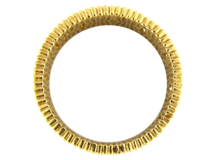 Diamond Set 18ct Gold Band