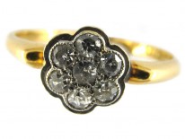 Diamond Edwardian Small Cluster Ring