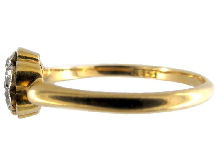 Diamond Edwardian Small Cluster Ring
