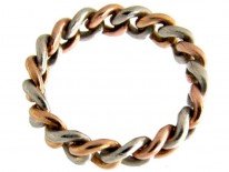Edwardian Chainlink Platinum & Gold Ring