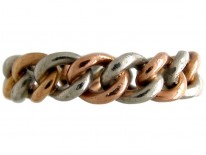 Edwardian Chainlink Platinum & Gold Ring