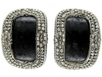 Georgian Cut Steel Buckles, in Original Case
