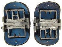 Georgian Cut Steel Buckles, in Original Case