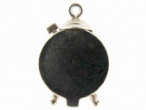 Silver Clock Charm