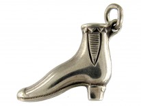 Victorian Scottish Silver & Agate Boot Charm