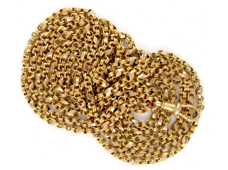Victorian 9ct Gold Guard Chain