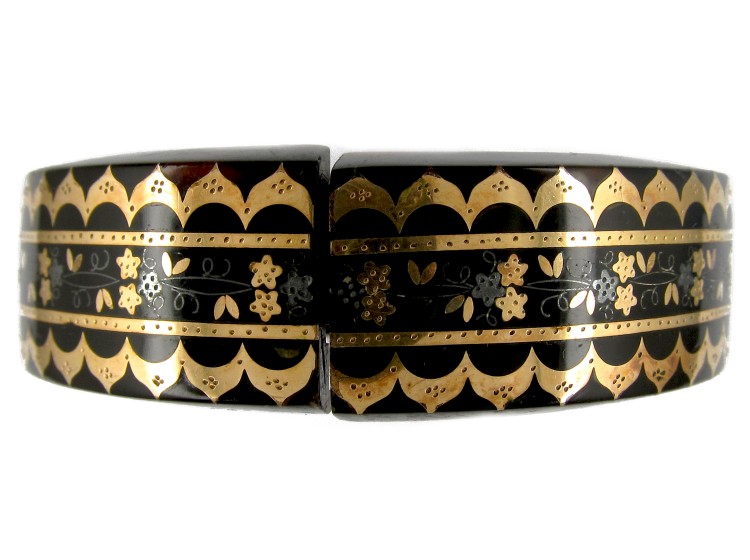 Tortoiseshell Pique Victorian Bangle
