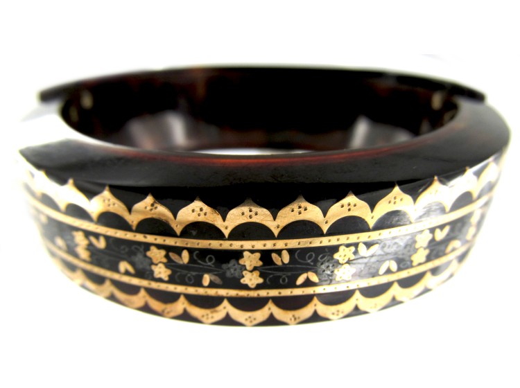 Tortoiseshell Pique Victorian Bangle