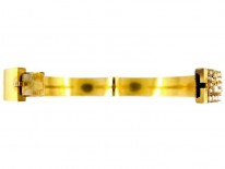 Pearl Studded 18ct Gold Victorian Bangle