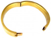 Pearl Studded 18ct Gold Victorian Bangle