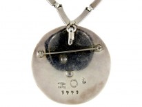 Silver & Enamel Mexican Necklace by Margot