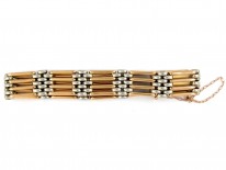 15ct Gold & Platinum Gate Bracelet