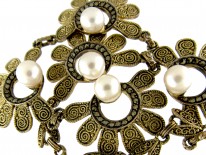 Theodor Fahrner Silver Gilt & Pearl Necklace