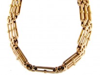 Edwardian 15ct Gold Gate Bracelet