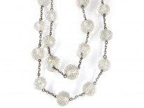 Rock Crystal & Silver Bead Necklace