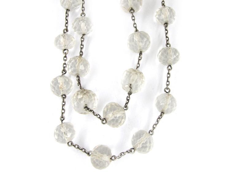 Rock Crystal & Silver Bead Necklace