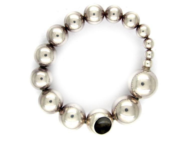 Georg Jensen Silver Ball Bracelet