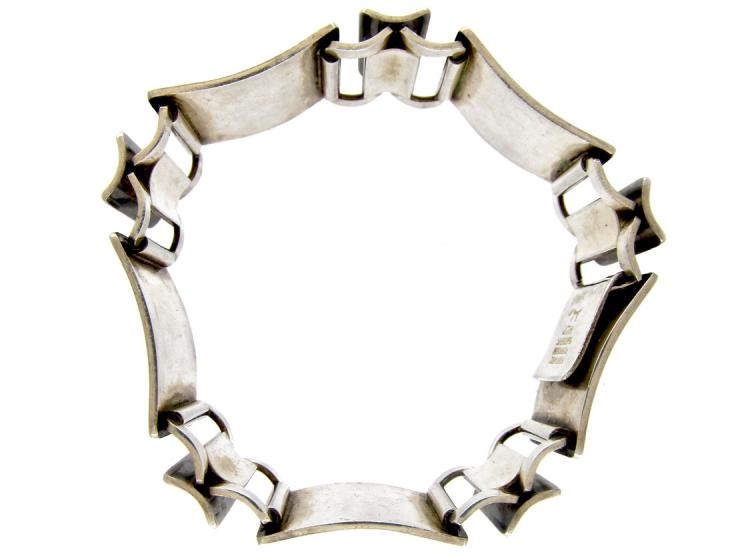 Polar Bear Silver & Enamel Bracelet