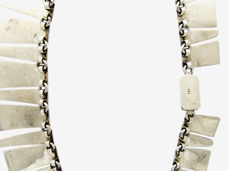 Modernist Silver Necklace